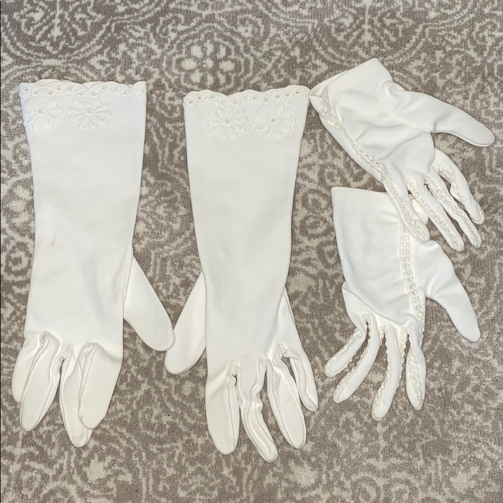 White gloves - long and short
